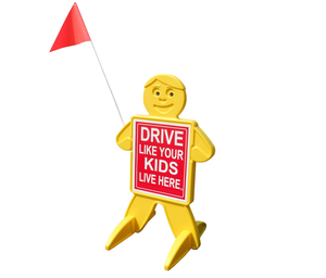 تنبيه مخصص للأطفال علامة أمان في الشوارع لافتات اللعب للأطفال في الحي العاكسة مع علامة تحذير علامة أمان - Product Image 3