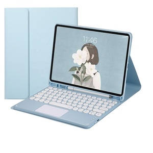 2合1魔术盒，带触摸板蓝牙无线可充电键盘，适用于三星galaxy tab S6 lite A8 lte S9 A9 plus S9 fe - Product Image 1