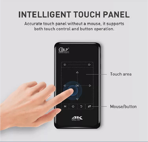 P09II profesyonel 4K Mini projektör DLP LED lamba projektör uzaktan kumanda Stereo wifi-akıllı ev taşınabilir Proyector - Product Image 5