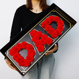 <strong>Rectangular</strong> Folding Flower <strong>Box</strong> Mother's Day Valentine's Day Window <strong>Open</strong> Love Gift <strong>Box</strong> Matt Lamination Made Recycled Cardboard - Product Image 5