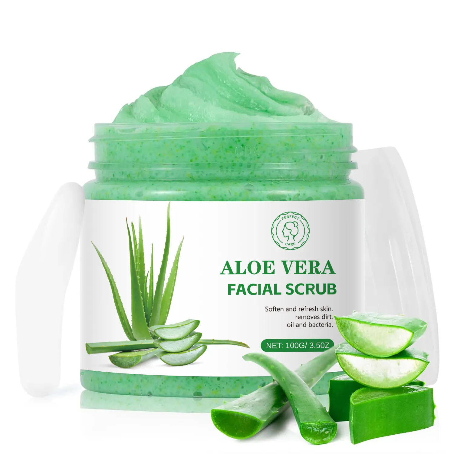 Exfoliante corporal natural de Aloe Vera Peeling Piel de pollo Limpieza profunda Exfoliante exfoliante facial