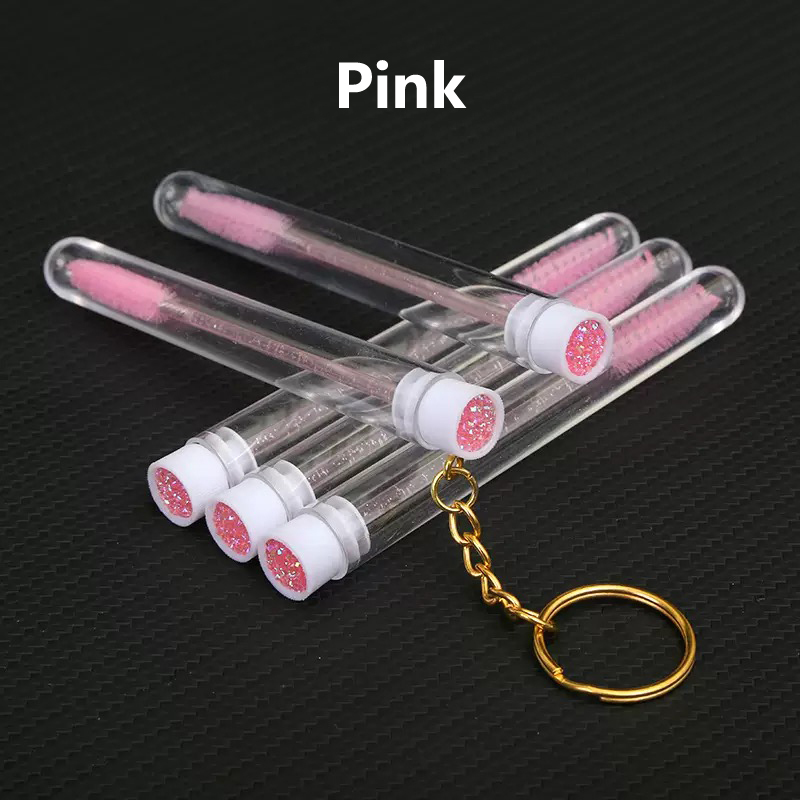 With a chain Crystal pink