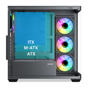Personalizado Vidrio Templado ATX PC Computadora Cajas Torres Escritorio Gaming Escritorio Gabinete de la carcasa - Product Image 2