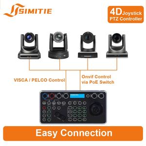 Simitie ak030 מקצועי IP & בקר ג 'ויסטיק מצלמה כפולה