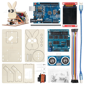 Kit Robot a ultrasuoni di fabbrica per la programmazione di 328P Robot per l'istruzione Kit Robot rilevabile in legno