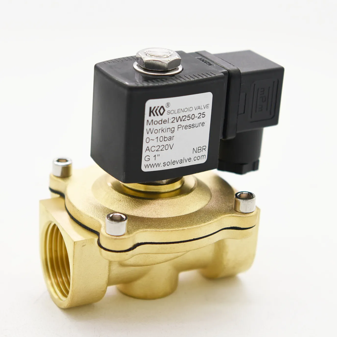 2W250-25 1 "DN25 2 Vị Trí 2 Way Giá Rẻ Giá Chất Lượng Cao Khí Nước Xử Lý Không Khí Solenoid Valve