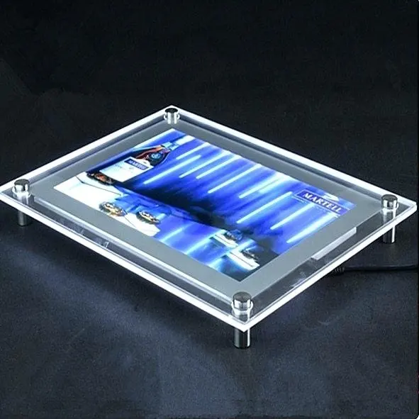 Crystal acrylic led poster frame light box