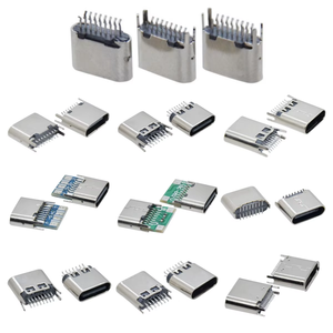 板锁USB 3.1 C型母24针全功能测试插座垂直USB C插座连接器，用于快速充电 - Product Image 6
