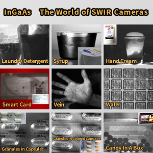 Kurzwellen-Infrarot 1.3MP Industrie kamera zur Erkennung von Glasfehlern und Material analyze