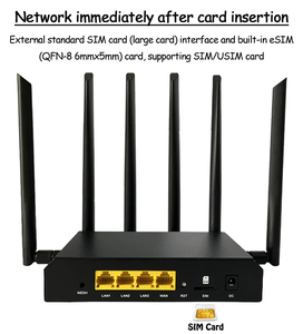 Hoch geschwindigkeit stabilität 4G Wireless Router 4G Plug - in Karten router LAN-Port Industrial Lte WIFI CAT6 Router - Product Image 3