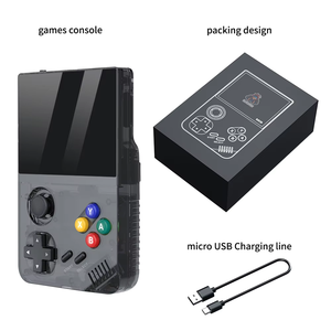 M19ハンドヘルドゲームプレーヤークアッドコアCPUポータブルゲームコンソールのアップグレード64GB128GB30000 PSP/PS1/MAME16/32/128ビット用の無料ゲーム