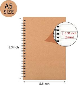Custom Spiral Gym Workout <strong>Log</strong> Book A5 Exercise Training Diary Fitness Journal <strong>Notebook</strong> for Men and Women for School Writing - Product Image 4