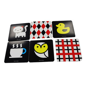 Tarjetas Flash impresas personalizadas en blanco y negro, herramienta educativa de estímulo Visual para bebés, de papel plástico Material, caja con logotipo personalizable - Product Image 3