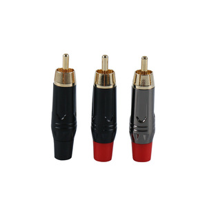 Onlyoa conector RCA de alta calidad conector chapado en oro RCA enchufe macho adaptador de enchufe de altavoz - Product Image 1