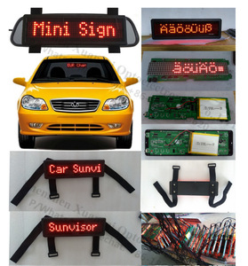 P4.75-16X64 RGBドットマトリックスBluetoothカースクリーンプログラム可能スクロールLEDウィンドウサインディスプレイビデオ屋外用途8mm - Product Image 5