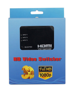 Interruptor HDMI 3x1 interruptor HDMI 3 en 1 salida soporte 3D 1080p interruptor HDMI 3 en 1 salida - Product Image 4