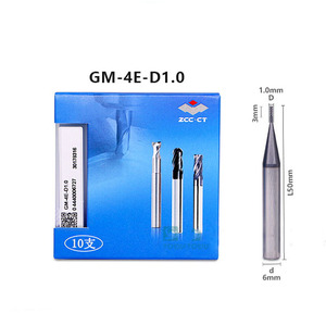 ZCCCT GM-4E KMG303 sıradan malzeme işleme ve sert alaşım parmak freze çakısı için çift kenarlı düz parmak freze çakısı - Product Image 5