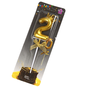 Bán Hot Kingking Vương Miện Số Sinh Nhật Nến Sáng Tạo Ribbon Đảng Bánh Trang Trí Không Khói Pháo Hoa Năm Mới Diwali - Product Image 6
