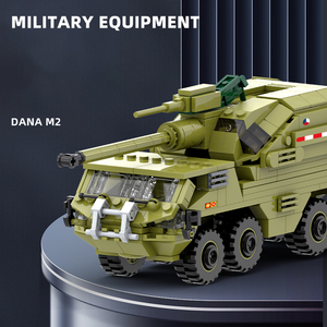 Bloque de plástico Dana M2 Juego de bloques de equipo militar de guerra Juego de bloques de tanque militar Ladrillo - Product Image 2