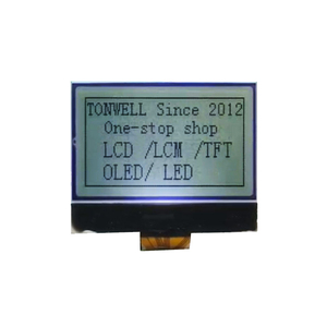 12864 LCD-Bildschirm anzeige Punkt matrix Zahnrad-LCD-Anzeige FPC Trans flektives kleines programmier bares LCD-Display - Product Image 1