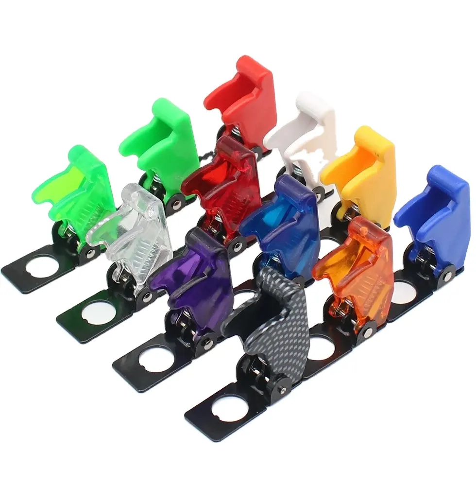 Color Toggle Switch Safety Guard Flip Cover Aircraft Cover For M12 Switches SAC-01
