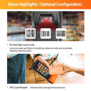 Good Quality H5 Android 8.1 Handheld Pos <strong>Device</strong> All in One With 58mm Thermal Printer - Product Image 2