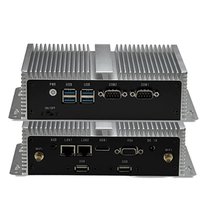 MiniPC per computer industriali quad-core per ufficio casa Linux host incorporato fanless dual COM seriale Ubuntu server minicomputer - Product Image 1