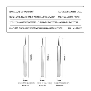 3-in-<strong>1</strong> Stainless Steel Acne <strong>Needle</strong> &amp; Cell Clip Set | Precision Blackhead Removal | Professional Beauty Tools Kit
