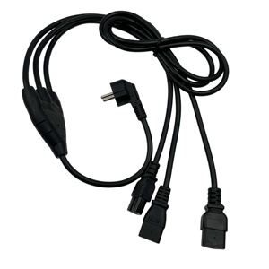 Ab CEE7/7 fiş bölünmüş IEC C15, C19, C21 IEC konektörü yaygın olarak kullanılan güç kablosu - Product Image 1