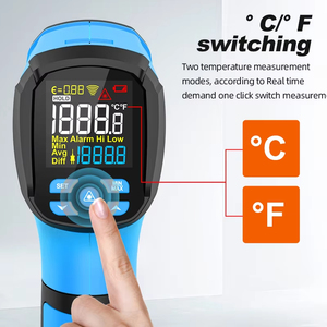 Industrial <strong>Digital</strong> IR05A Pyrometer Non-Contact Infrared Thermometer with -40-1600C Range OEM Customizable <strong>Temperature</strong> Controller - Product Image 6