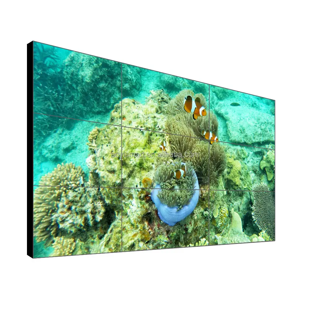LCD LG BOE 패널 스크린 게시판 상업적인 영상 벽 46 49 55 65 인치 Lcd 접합 스크린