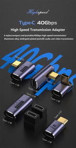 All'ingrosso il più caldo su tutta la rete tipo C a USB C adattatore 40G lato piegare adattatore di trasmissione ad alta velocità connettore Usb4 - Product Image 6