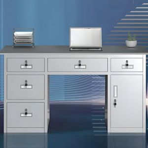Escritorio de oficina desmontable con función de almacenamiento múltiple Escritorio de mesa de acero de oficina y mejor rentable - Product Image 4
