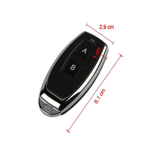 Per il livello AB 433RF trasmettitore a due chiavi codice di apprendimento personalizzabile telecomando gru Garage diretta fabbrica schermo di plastica Prin - Product Image 5