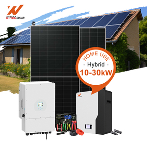 Kit solaire hybride 5kw 10kw 12kw 15kw 18kw 20kw 25kw 30kw Système d'énergie solaire hors réseau Stockage domestique commercial - Product Image 1
