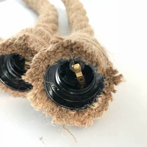 Vintage Hemp Rope Pendant Lights Retro <strong>Loft</strong> Industrial Hanging <strong>Lamp</strong> Double Heads Home Lighting Fixtures Decor <strong>LED</strong> Luminaire - Product Image 5