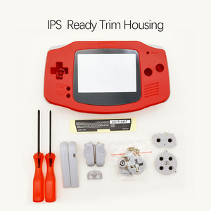カットする必要はありませんGAMEBOYADVANCE IPS LCD用の新しいフルGBAIPSハウジングシェルGBAIPSバックライトLCD用のカスタムシェルハードケース - Product Image 6