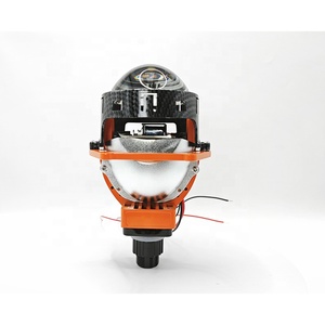 Idison T6SW 3สีโคมไฟ3ถ้วย LED ไฟหน้าเลนส์โปรเจคเตอร์12V CSP ไฟหน้า LED อัปเกรด3.0S เลนส์โปรเจคเตอร์แบบ biled สำหรับ Audi - Product Image 4