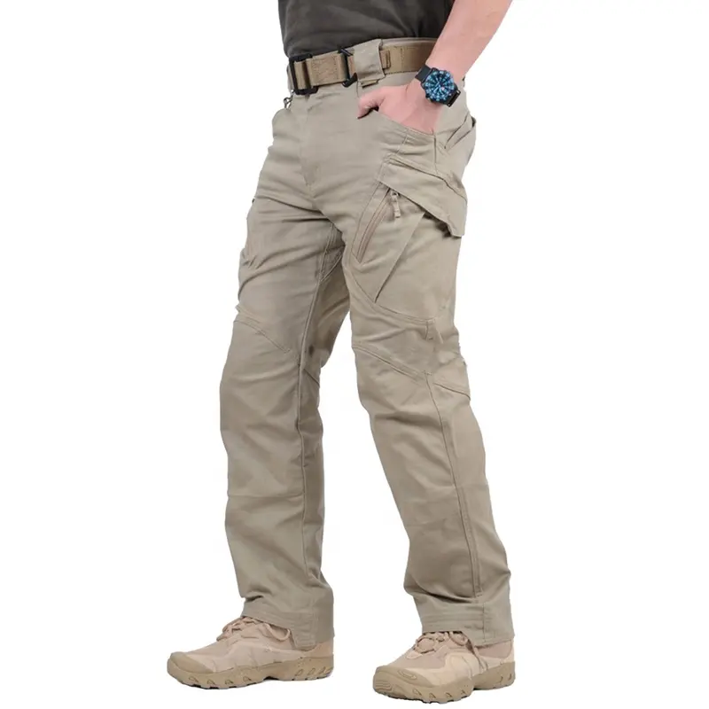 Pantalon Cargo Tactique d'Extérieur pour Homme Pantalon de Combat Uniforme Toile Tissu Impression Numérique Salopette Colorée Tricotée Légère