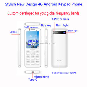 Ponsel Keyboard fisik tombol, Os, layar sentuh dengan tombol numerik, <span class=keywords><strong>Keypad</strong></span> kamera Whatsapp pintar, ponsel 4G Android - Product Image 5
