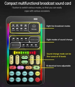 Cambiador de voz Micrófono de mano Cambiador de voz con máquina de efectos multifuncionales de sonido para teléfono // Switch (I9) - Product Image 4