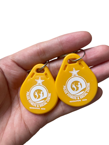 Özelleştirilmiş programlanabilir sosyal medya Nfc anahtarlık etiketi Nfc giysi etiketi anahtar Fobs - Product Image 3
