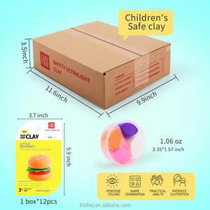 great quality super light colored <strong>paper</strong> <strong>clay</strong> for kids air dry soft toys modeling set kit polymer - Product Image 4