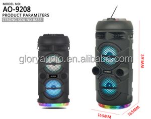 High Quality 4 Inch Dual <strong>Portable</strong> Battery Powered Mini System Audio Sound <strong>Amplifier</strong> RGB Karaoke Parties Outdoor Plastic - Product Image 3