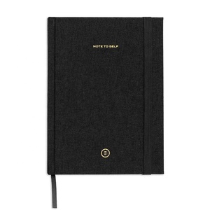<strong>Custom</strong> A5 Linen Fabric Journal Book Design <strong>Printing</strong> Gold Edge Hardcover <strong>Notebook</strong> Cloth Cover Manifestation Self Prompted Journal - Product Image 2