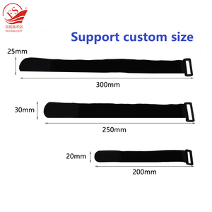 可定制尼龙电缆扎带，带塑料扣可调弹性钩环带紧固件粘合功能 - Product Image 2