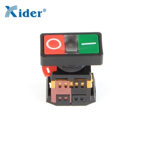 APBB serie ALS-22 & 25N Europäischen Rechteckigen doppel push button mit licht lampe - Product Image 1