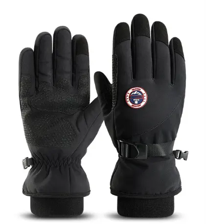 Ski gloves thickened waterproof cold protection warm gloves for winter