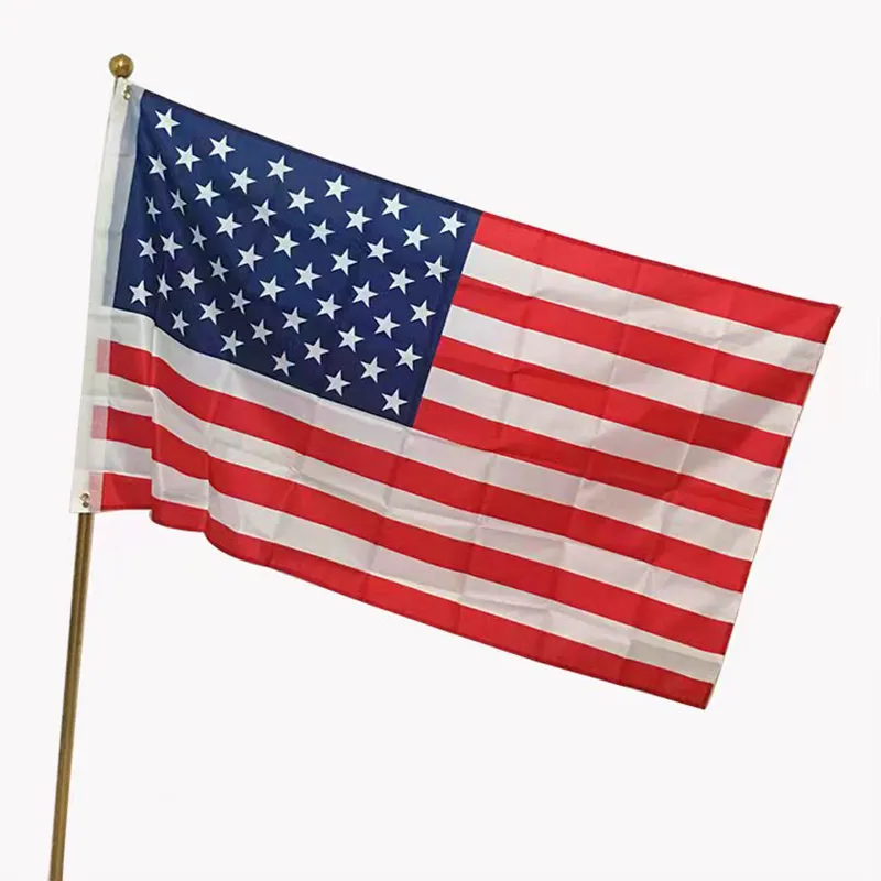 Bandera de promoción personalizada, cartel de logotipo de sublimación de 3x5 pies, banderas de países americanos voladores al aire libre, personalizadas, 3x5