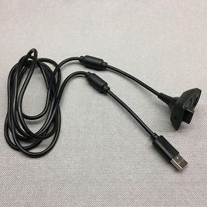 XBOXS 360 USB充電ケーブル用ワイヤレス有線コントローラ黒グレーコンソール周辺CE認証付きケースバッグ付き - Product Image 3